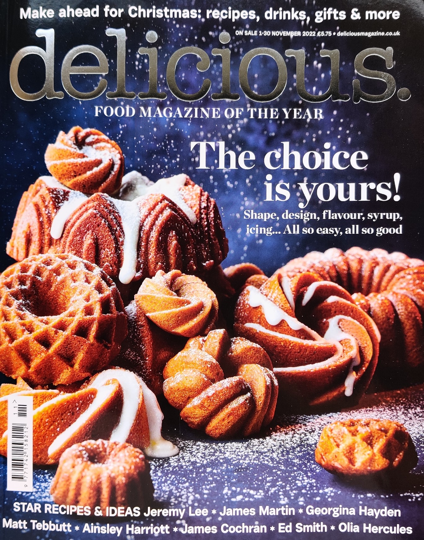 Delicious Magazine November 2022 - A Modern Family Christmas- Featured Shot